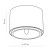 MORIS BLACK Lampa sufitowa 1 PŁ 3366 TK Lighting Czarny