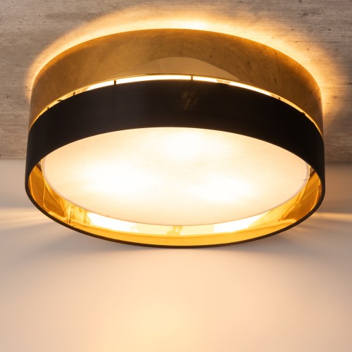 HILTON BLACK/GOLD Lampa sufitowa 4 450 4180 TK Lighting Biały Złoty, Czarny