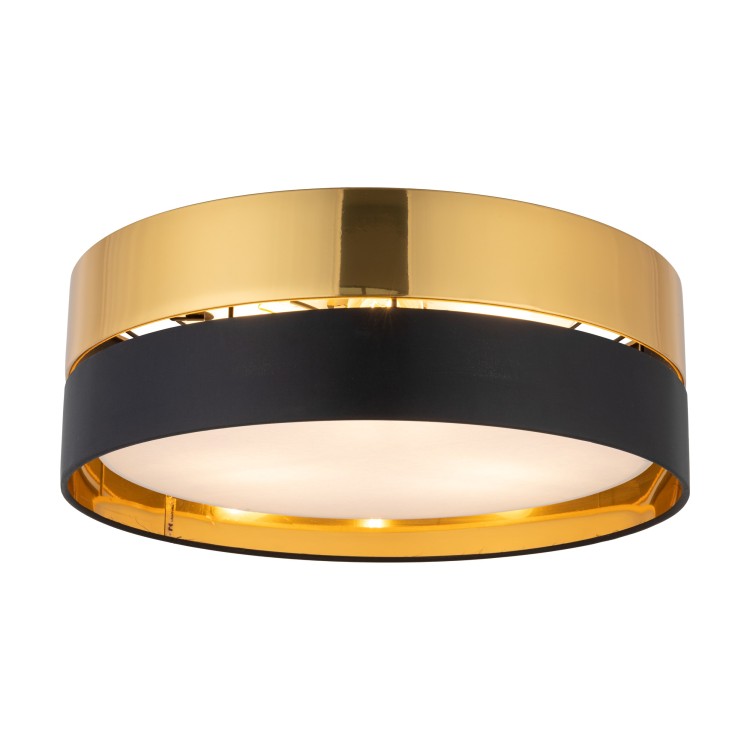 HILTON BLACK/GOLD Lampa sufitowa 4 450 4180 TK Lighting Biały Złoty, Czarny