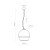 BOULETTE TRANSPARENT Lampa wisząca 1 PŁ 3343 TK Lighting  Transparentny