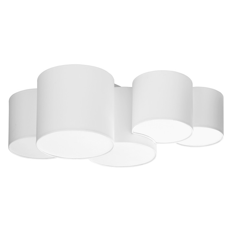 MONA WHITE Lampa sufitowa 5 PŁ 3443 TK Lighting Biały Biały