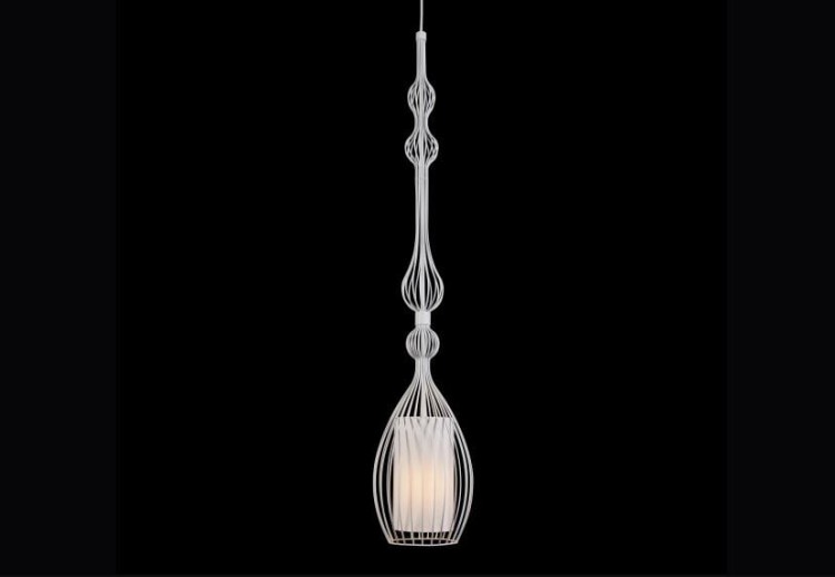 Lampa sufitowa wisząca Industrialna Loft CAMILLA BLACK 4610 NOWODVORSKI Lighting E27 oświetleniowa żyrandol nowoczesny metal tkanina do Kuchni Jadalni nad stół blat wyspę czarny czarna zwis Inspiracje Premium