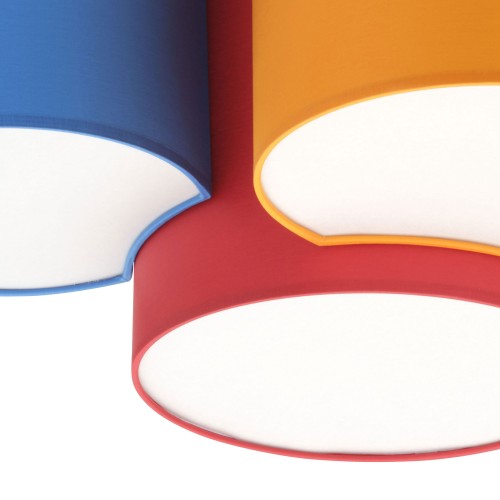 MONA KIDS Lampa sufitowa 4 PŁ 3276 TK Lighting Biały Multikolor