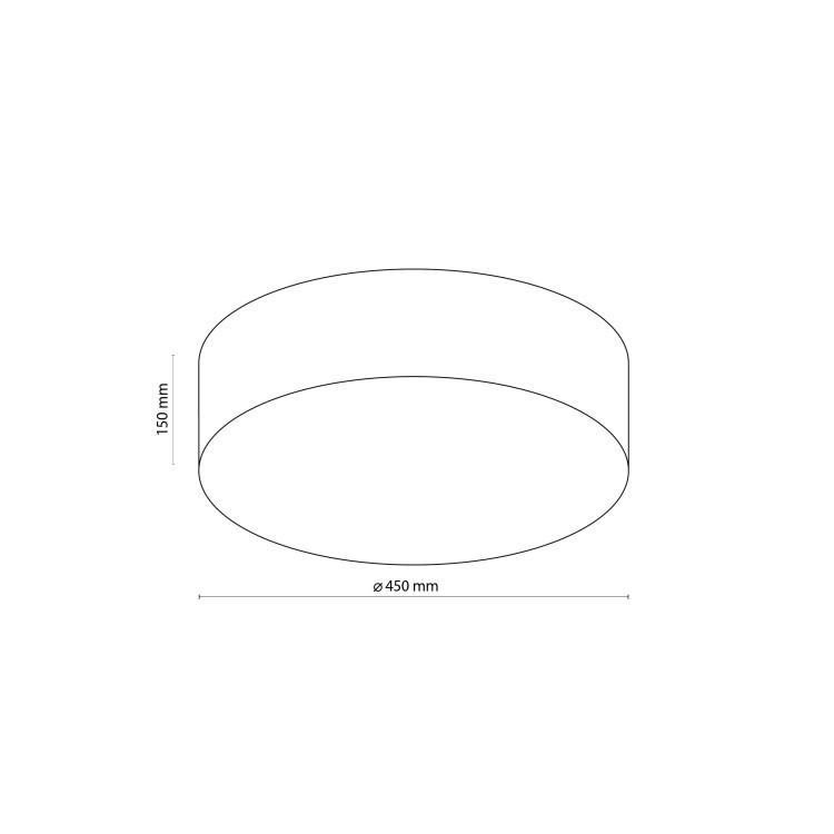 RONDO GRAPHITE Lampa sufitowa 4 450 1087 TK Lighting Biały Grafitowy, Biały