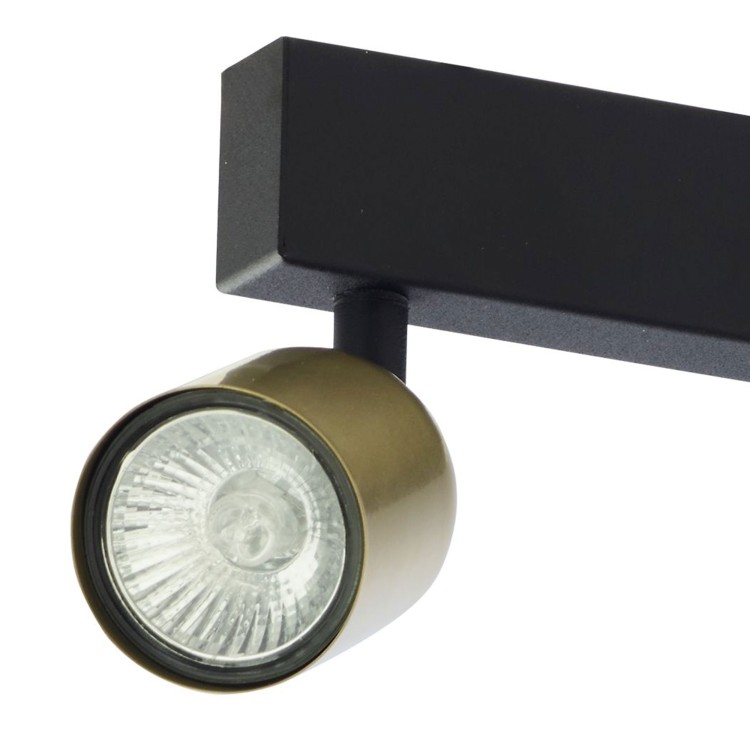 TOP BLACK/GOLD Lampa sufitowa 4 PŁ 1021 TK Lighting Złoty, Czarny Złoty