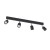 TOP BLACK Lampa sufitowa 4 PŁ 1009 TK Lighting Czarny