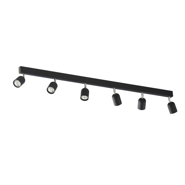 TOP BLACK Lampa sufitowa 6 1019 TK Lighting Czarny Czarny