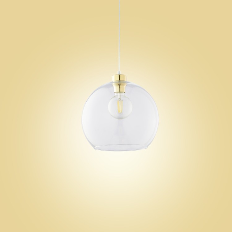 CUBUS TRANSPARENTNY Lampa wisząca 1 2742 TK Lighting Złoty Transparentny