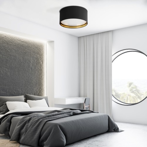 BILBAO BLACK/GOLD Lampa sufitowa 4 450 3376 TK Lighting Biały Złoty, Czarny, Biały