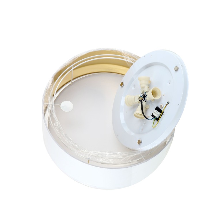 BILBAO WHITE/GOLD Lampa sufitowa 4 450 3379 TK Lighting Biały Złoty, Biały