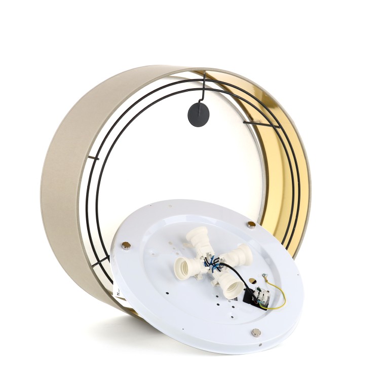BILBAO BEIGE/GOLD Lampa sufitowa 4 450 4404 TK Lighting Biały Złoty, Beżowy, Biały