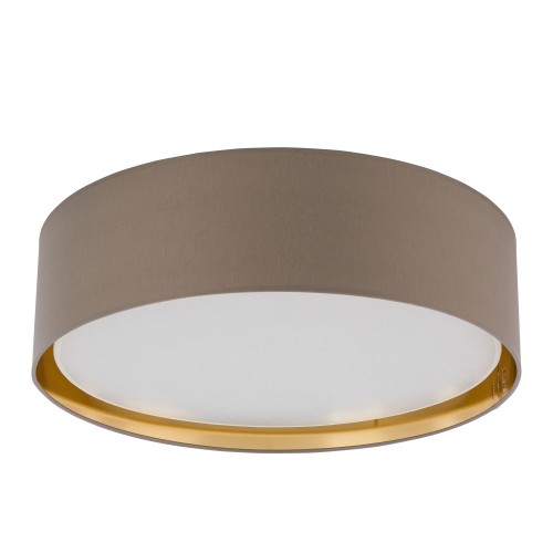 BILBAO BEIGE/GOLD Lampa sufitowa 4 600 4399 TK Lighting Biały Złoty, Beżowy, Biały