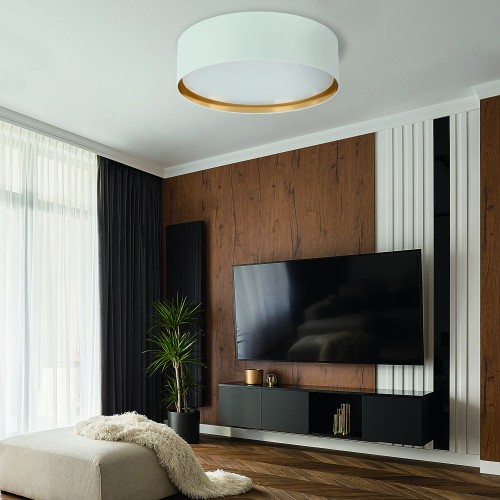 BILBAO WHITE/GOLD Lampa sufitowa 4 600 3433 TK Lighting Biały Złoty, Biały