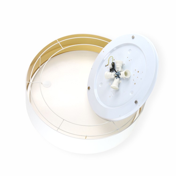 BILBAO WHITE/GOLD Lampa sufitowa 4 600 3433 TK Lighting Biały Złoty, Biały