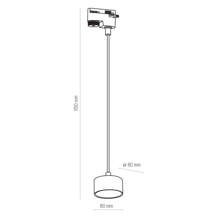 TRACER GOLD 1 GX53 LED 4481 TK Lighting Biały Złoty