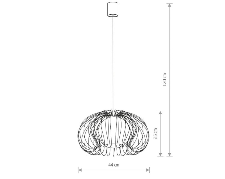 Lampa sufitowa wisząca Industrialna Loft MERSEY WHITE 5295 NOWODVORSKI Lighting E27 oświetleniowa druciana żyrandol nowoczesny metal szkło do Kuchni Jadalni nad stół blat wyspę biały biała zwis Inspiracje Premium