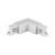 TRACER Trójobwodowy WHITE Łącznik kątowy LEFT 3606 TK Lighting Biały