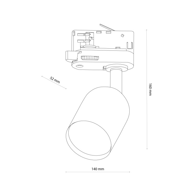 TRACER Trójobwodowy WHITE 1 GU10 6057 TK Lighting Biały Biały