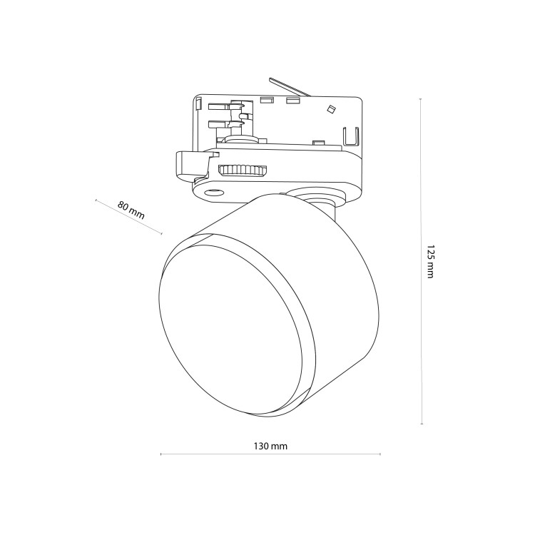 TRACER Trójobwodowy WHITE GX53 6060 TK Lighting Biały Biały