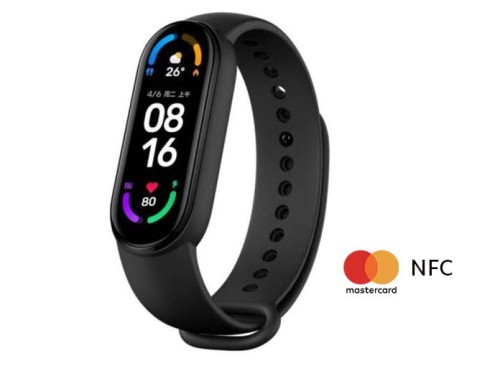 Xiaomi Mi Smart Band 6 NFC Opaska Inteligentna Płatności Zbliżeniowe Redmi Czarna