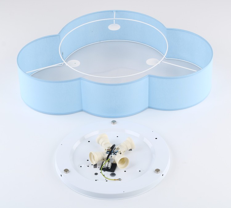 CLOUD NIEBIESKI PASTELOWY Lampa sufitowa 4 6071 TK Lighting Biały Niebieski, Biały