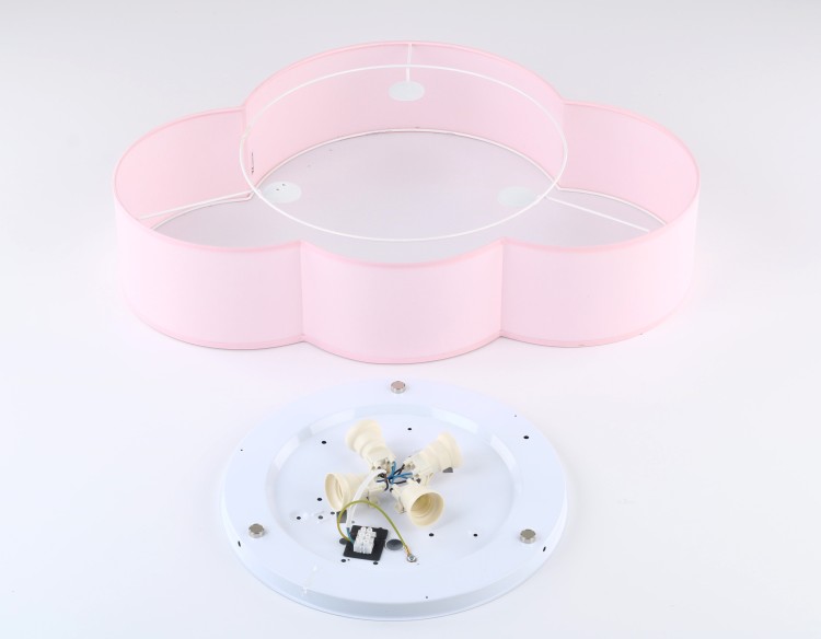 CLOUD RÓŻOWY PASTELOWY Lampa sufitowa 4 6072 TK Lighting Biały Różowy, Biały