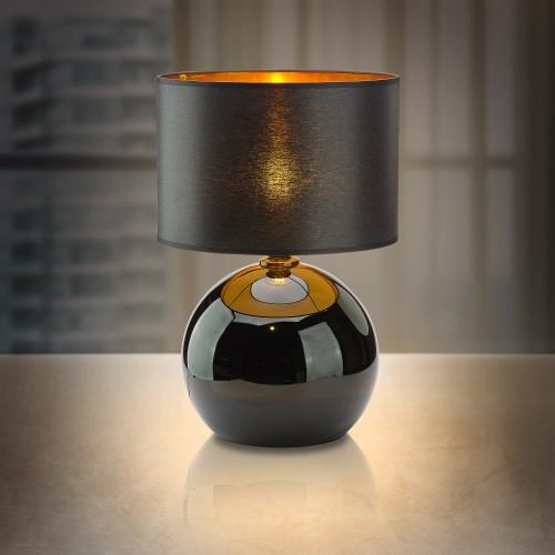 PALLA SMALL BLACK/GOLD Lampka nocna 1 5068 TK Lighting Czarny Złoty, Czarny