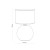 PALLA BLACK Lampka nocna 1 5080 TK Lighting Czarny Czarny