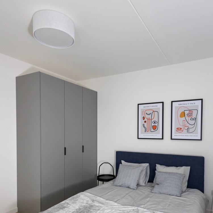 RONDO WHITE Lampa sufitowa 1 300 3330 TK Lighting Biały Biały