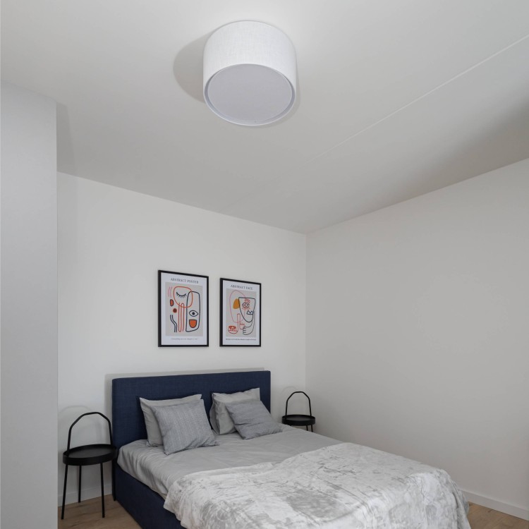 RONDO WHITE Lampa sufitowa 1 300 3330 TK Lighting Biały Biały