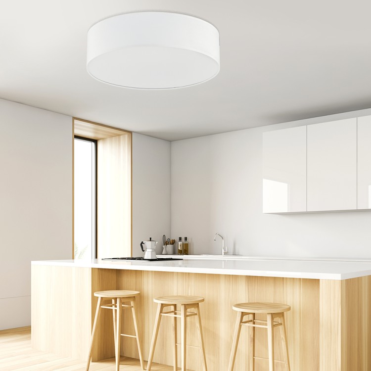 RONDO WHITE Lampa sufitowa 4 500 3331 TK Lighting Biały Biały