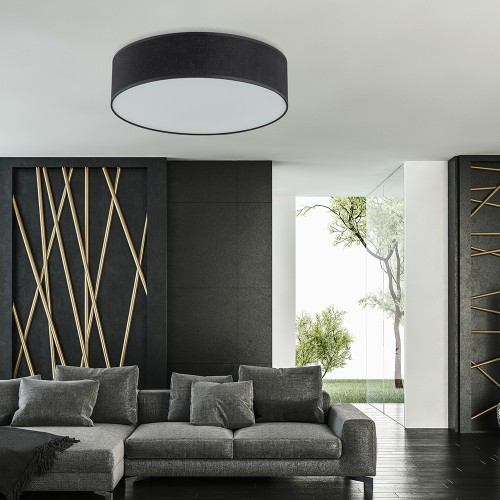 RONDO BLACK Lampa sufitowa 4   500 3335 TK Lighting Biały Czarny, Biały