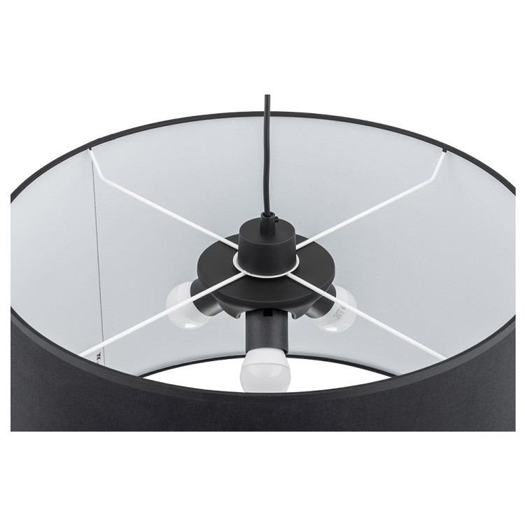 RONDO BLACK Lampa wisząca 3 3465 TK Lighting Czarny Czarny, Biały