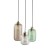 MARCO GREEN Lampa wisząca 3  Koło 3325 TK Lighting Złoty, Czarny Transparentny, Zielony, Brązowy
