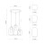 MARCO GREEN Lampa wisząca 3  Koło 3325 TK Lighting Złoty, Czarny Transparentny, Zielony, Brązowy