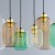 MARCO GREEN Lampa wisząca 6 3328 TK Lighting Złoty, Czarny Transparentny, Zielony, Brązowy