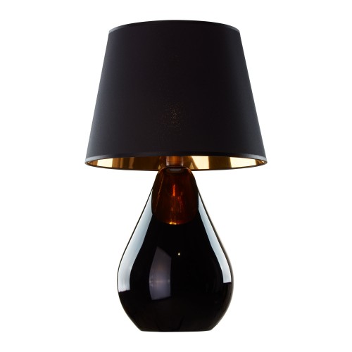 LACRIMA BLACK/GOLD Lampka nocna 1 5454 TK Lighting Czarny Złoty, Czarny