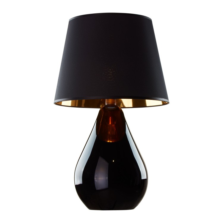 LACRIMA BLACK/GOLD Lampka nocna 1 5454 TK Lighting Czarny Złoty, Czarny