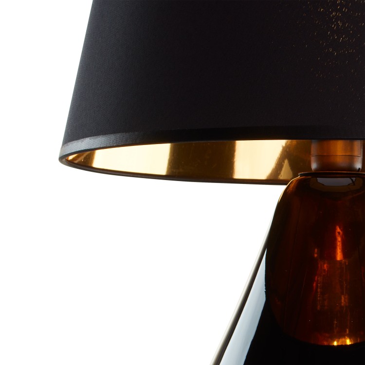 LACRIMA BLACK/GOLD Lampka nocna 1 5454 TK Lighting Czarny Złoty, Czarny