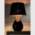 LACRIMA BLACK/GOLD Lampka nocna 1 5454 TK Lighting Czarny Złoty, Czarny