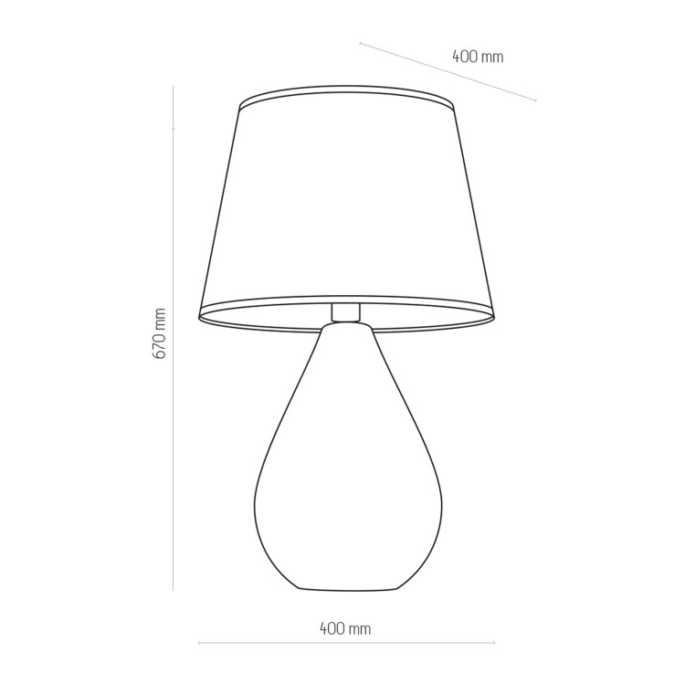 LACRIMA BLACK/GOLD Lampka nocna 1 5454 TK Lighting Czarny Złoty, Czarny