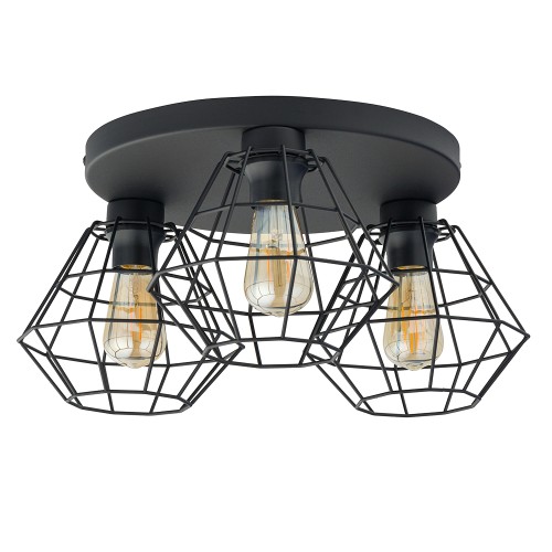 DIAMOND NEW BLACK Lampa sufitowa 3 6205 TK Lighting Czarny Czarny