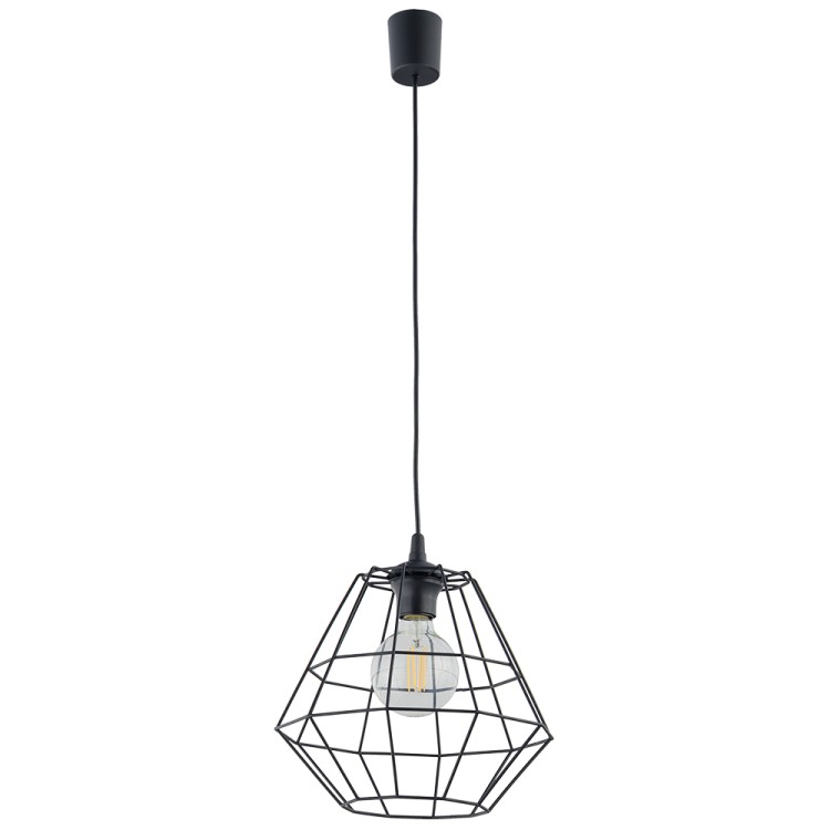 DIAMOND NEW BLACK Lampa wisząca 1 D 6206 TK Lighting Czarny Czarny