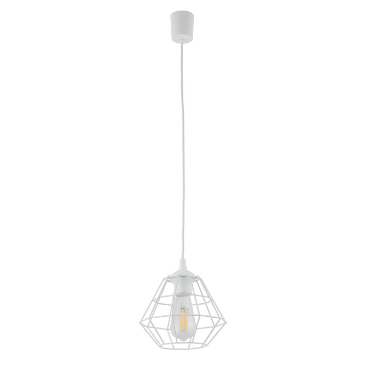 DIAMOND NEW WHITE Lampa wisząca 1 M 6211 TK Lighting Biały Biały