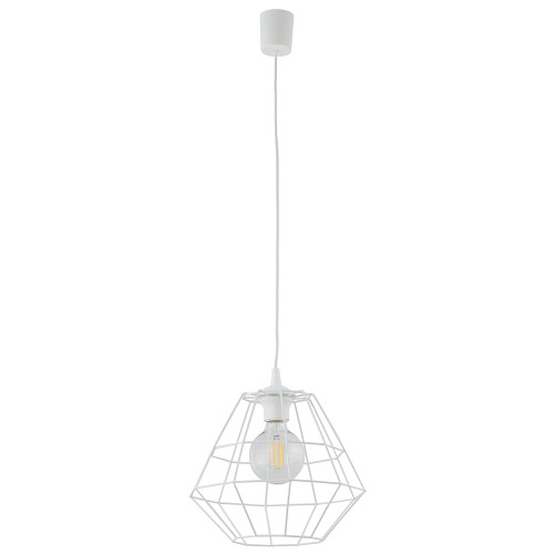 DIAMOND NEW WHITE Lampa wisząca 1 D 6215 TK Lighting Biały Biały
