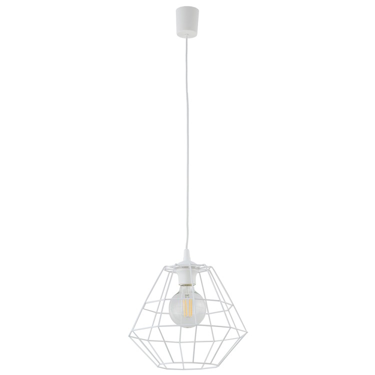 DIAMOND NEW WHITE Lampa wisząca 1 D 6215 TK Lighting Biały Biały