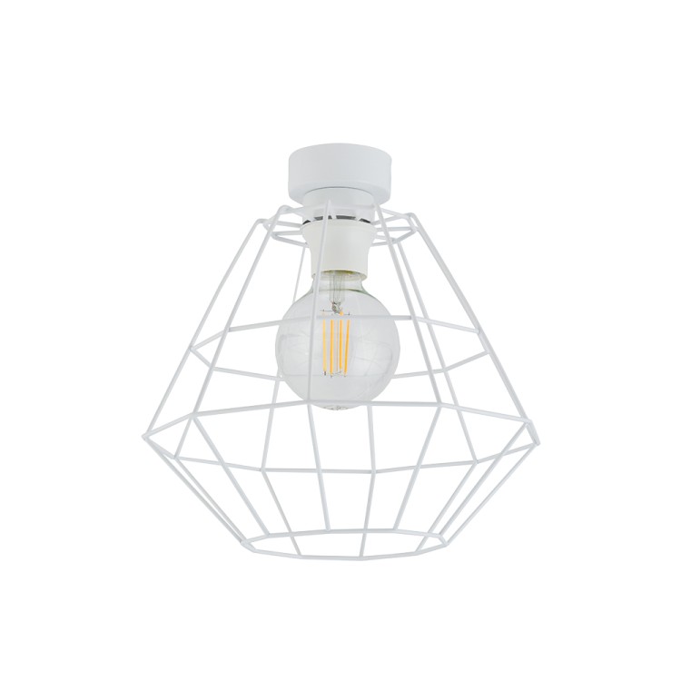 DIAMOND NEW WHITE Lampa sufitowa 1 D 6210 TK Lighting Biały Biały