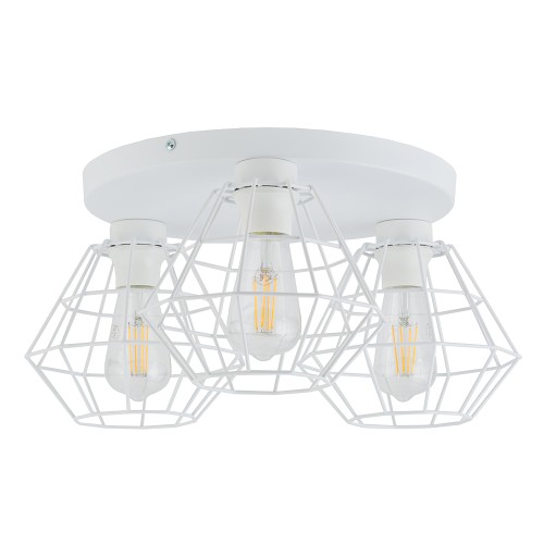 DIAMOND NEW WHITE Lampa sufitowa 3 6214 TK Lighting Biały Biały