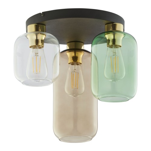MARCO GREEN Lampa sufitowa 3 3318 TK Lighting Złoty, Czarny Transparentny, Zielony, Brązowy