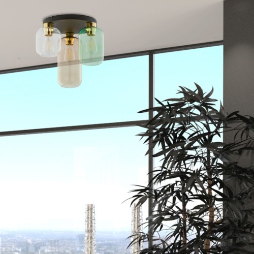 MARCO GREEN Lampa sufitowa 3 3318 TK Lighting Złoty, Czarny Transparentny, Zielony, Brązowy